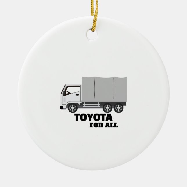 TOYOTA FOR ALL CERAMIC ORNAMENT (Front)