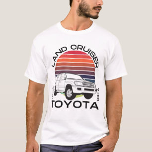Toyota Land Cruiser Retro J100 Off-Road Car Retro T-Shirt