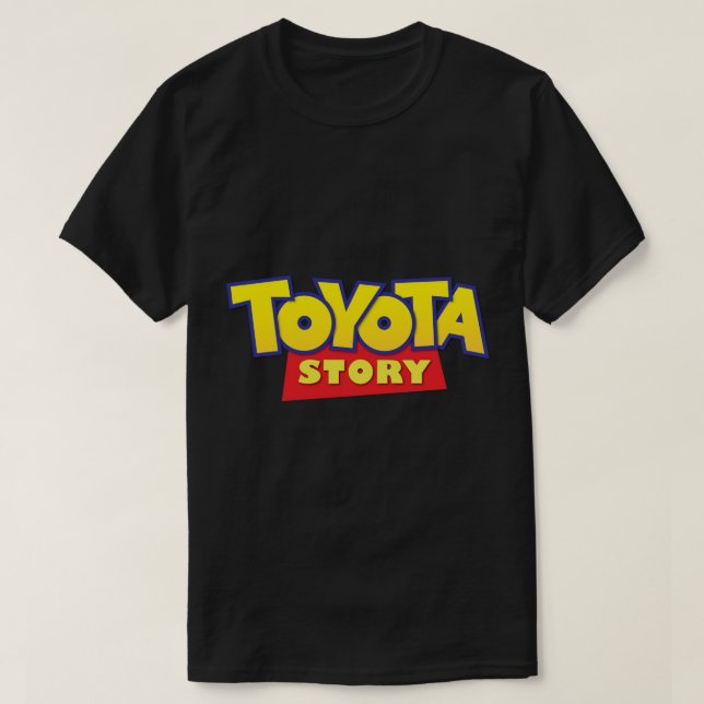 Toyota Story Sticker T-Shirt (Design Front)