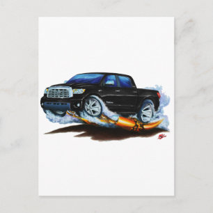 Toyota Tundra Crewmax Black Truck Postcard