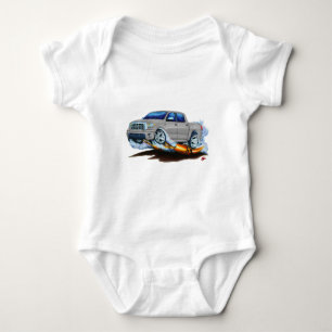 Toyota Tundra Crewmax Silver Truck Baby Bodysuit