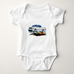Toyota Tundra Crewmax White Truck Baby Bodysuit