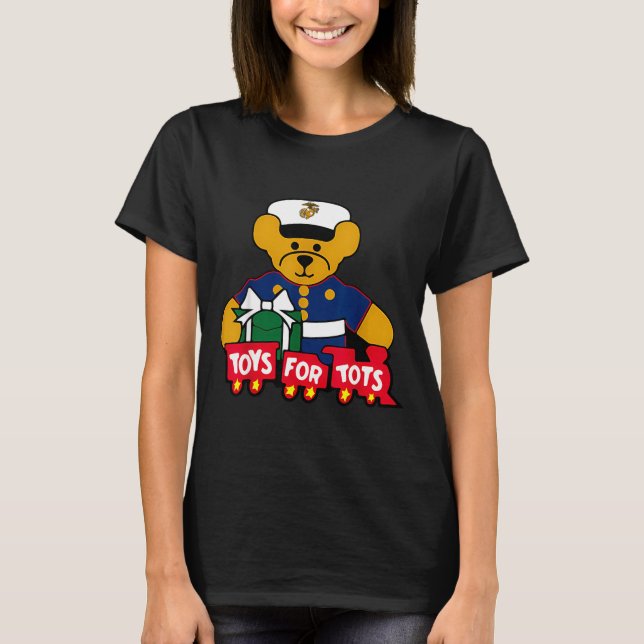 Toys For Tots Logo Christmas  T-Shirt (Front)