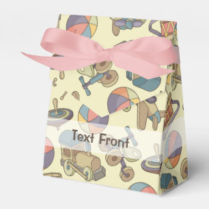 Toys Icons Background Favor Box