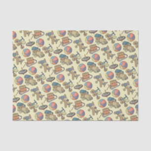 Toys Icons Background Tissue Paper