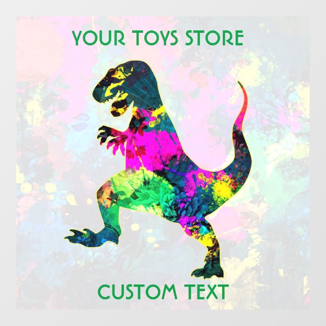 Toys Store Owner Or Kids Playground Window Cling (Sheet)