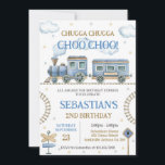 Toys Train Kids Birthday Invitation<br><div class="desc">Toys Train Kids Birthday Invitation</div>