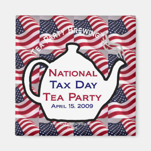 TP0100 National Tax Day Tea Party Magnet