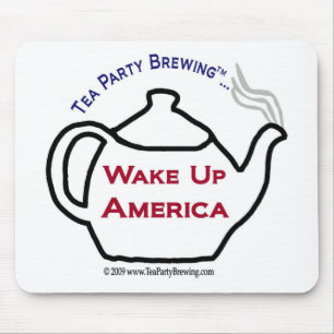 TP0101 Tea Party Wake Up America Mousepad