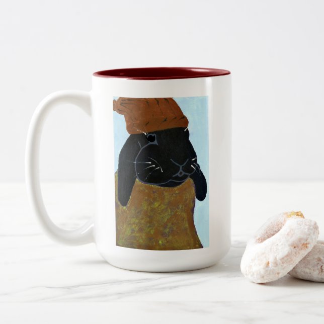 TPII "Oh vous n'avez pas lu ça ?" Bunny Mug (Avec donut)