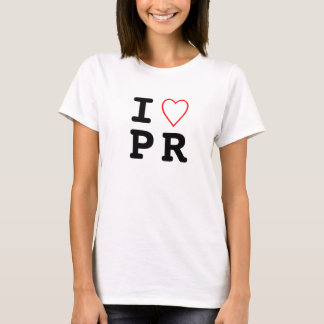 TPR girly tee "I heart PR"