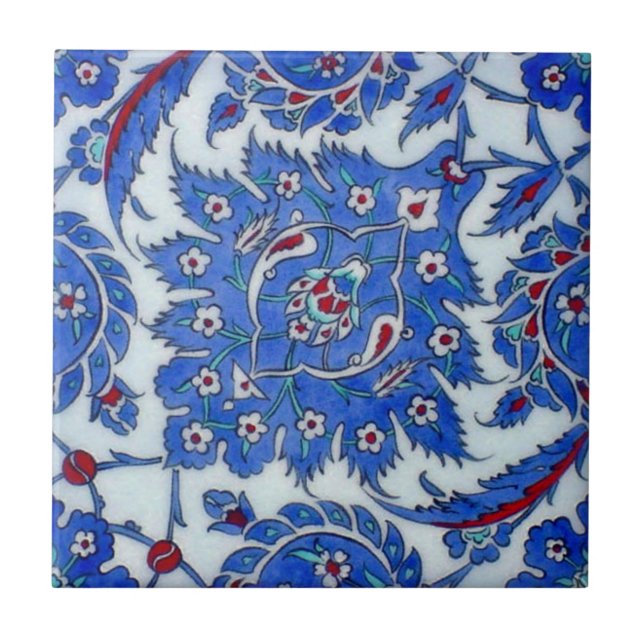 TR012 Turkish Reproduction Ceramic Tile (Front)