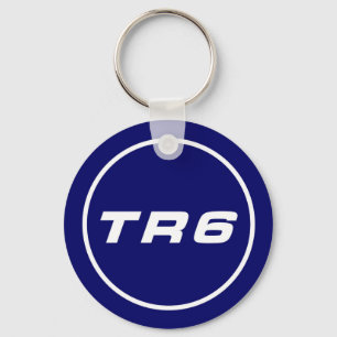 TR6 Key trailer royal blue Keychain