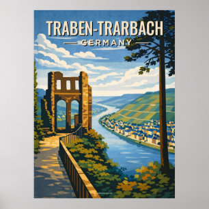 Traben-Trarbach Vintage Travel Art  Poster