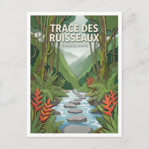Trace des Ruisseaux Saint-Claude Guadeloupe Postcard