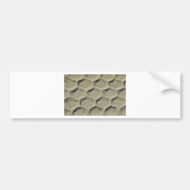 trace of tyre in the sand bumper sticker (Front)
