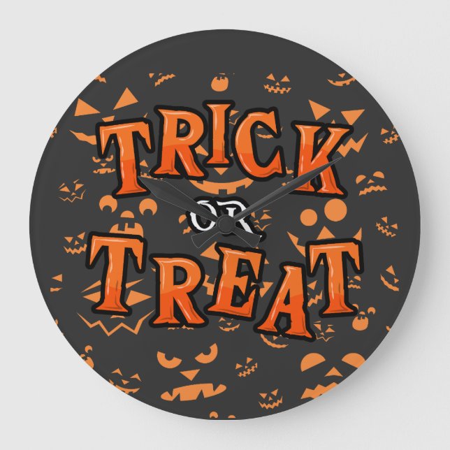 Tracé ou traitement des horloges rondes Halloween (Recto)