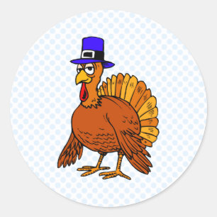 Trace Turkey Classic Round Sticker