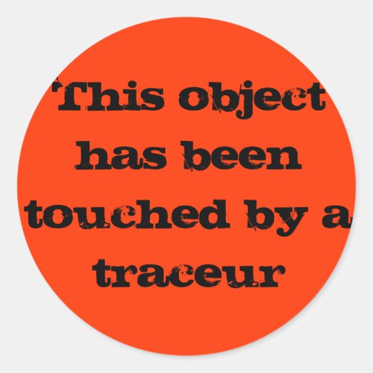 Traceur touch classic round sticker