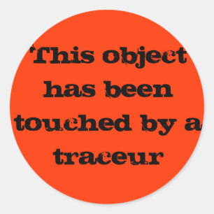 Traceur touch classic round sticker