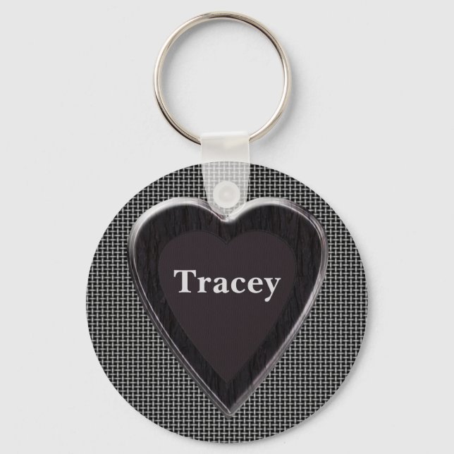 Tracey Stole My Heart Keychain (Front)