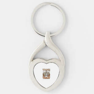 Tracheostomy Halloween Nurse Trick Or Treat Design Keychain