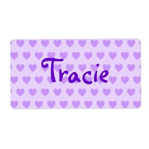 Tracie en violet