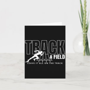 Track &amp; field let the games begin field trip card