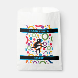 Track and Field Abstract Favour Bag