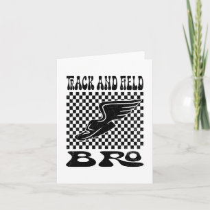 Track And Field Bro Mothers Day  Card