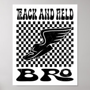 Track And Field Bro Mothers Day Poster