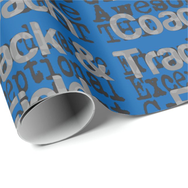 Track and Field Coach Extraordinaire Wrapping Paper (Roll Corner)