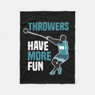 Track And Field Hammer Throw Sport Gift Fleece Blanket
