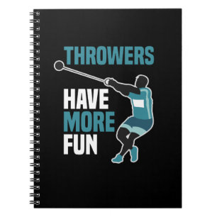 Track And Field Hammer Throw Sport Gift Notebook