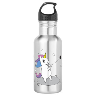 Track and Field Hammer Throw Unicorn Water Bottle