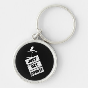 Track and Field - Just Get Over It Keychain