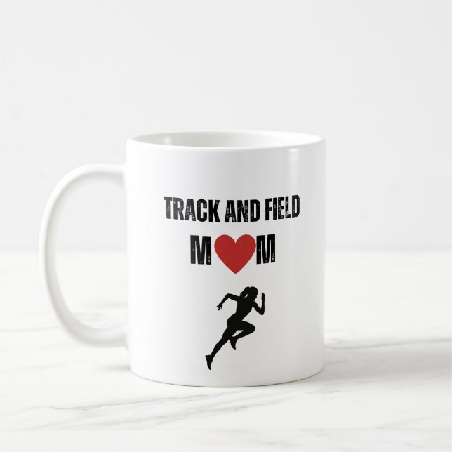 Track and Field Mom Coffee Mug (Left)