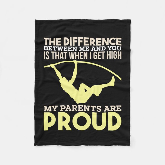 Track and Field - My Parents Are Proud Fleece Blanket (Front)
