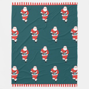 Track and Field Running Fleece Blanket