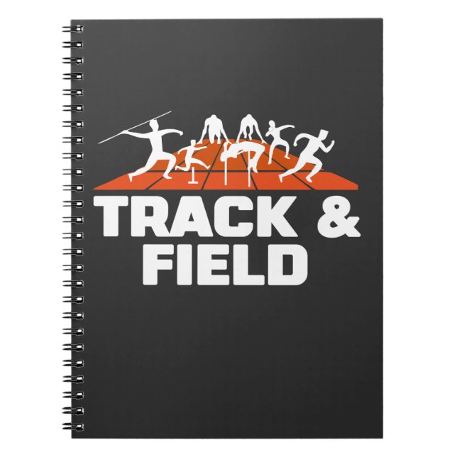 Track and Field Running Sprint Long Jump Athlete Notebook (Front)