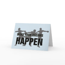 Track and Field Season Bonne carte de chance