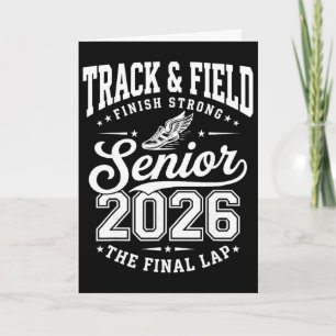 Track And Field Senior 2026 Graduation Cl Of 2026 Card