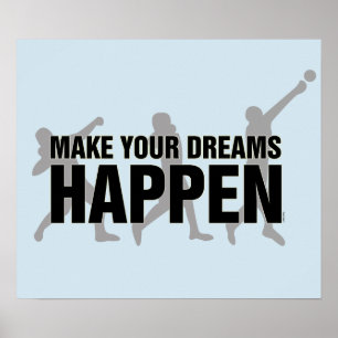 Track and Field Shot Put Throw Poster Gift