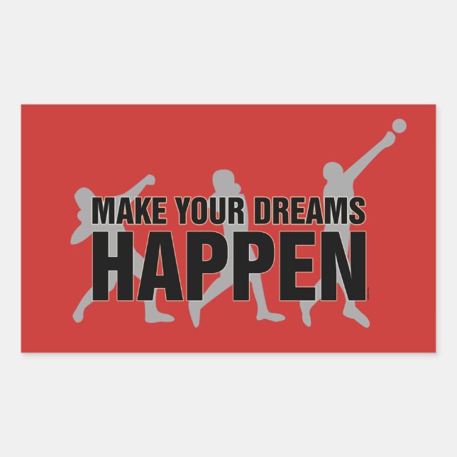 Track and Field Shot Put Thrower Stickers Gift (Front)