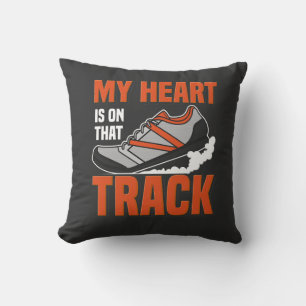 Track And Field Sport Athletics Throw Pillow