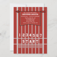 Track and Field Start Line Invitation