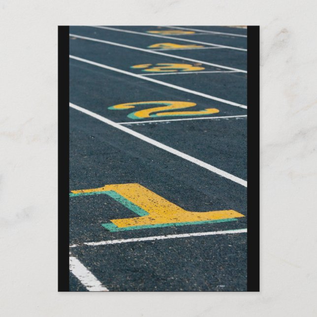track and field themes postcard (Front)