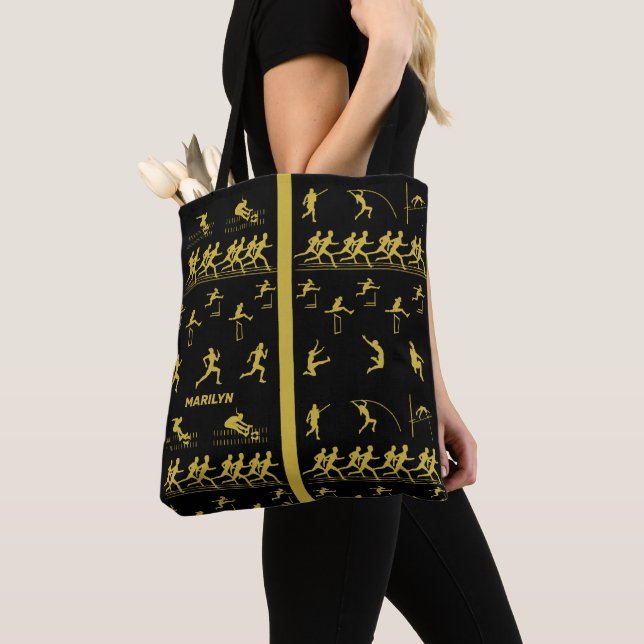 Track and Field Tote Bag (Close Up)