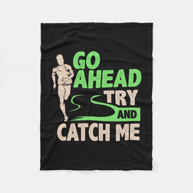Track And Field - Try And Catch Me Fleece Blanket (Front)