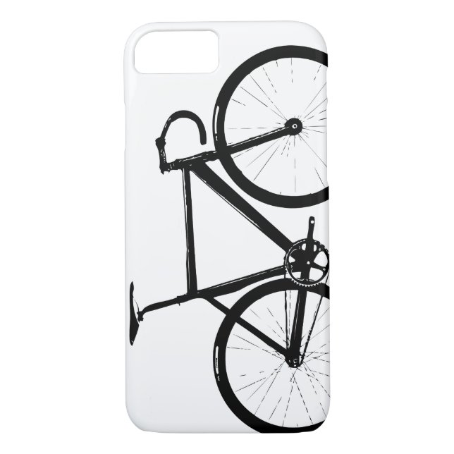 Track Bike - black on white Case-Mate iPhone Case (Back)